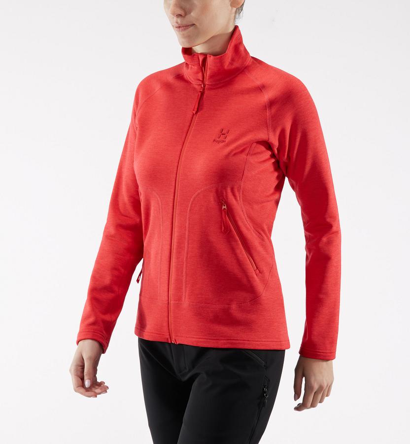 Haglöfs Womens Heron Fleece Red New Zealand 07924SFBW
